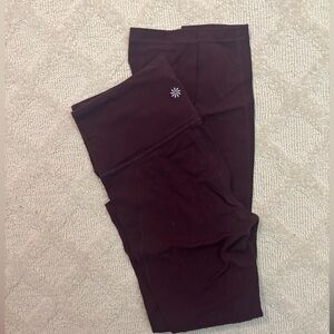 Maroon athleta leggings
